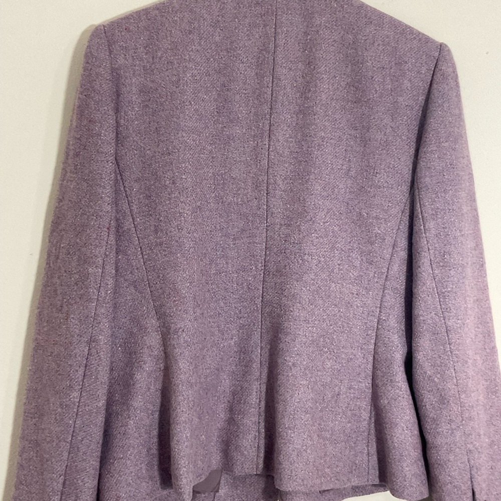 Chaps Petite Light Purple Wool Blend Blazer Womens Size 14P - Picture 6 of 13
